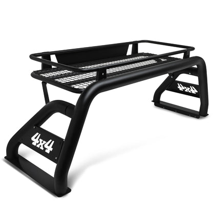 PORTAEQUIPAJE ROLL BAR ROLL BAR + CARGO CARRIER BASKET - 07-18 TOYOTA TUNDRA / 09-18 FORD F-150, F-250, F-350, F-450 SUPER DUTY / 07-18 CHEVY SILVERADO 1500, SILVERADO 2500HD, SILVERADO 3500HD, GMC SIERRA 1500, SIERRA 2500HD, SIERRA 3500HD / 10-18 DODGE