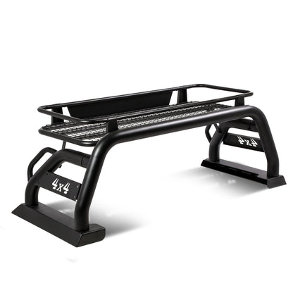 PORTAEQUIPAJE ROLL BAR ROLL BAR + CARGO CARRIER BASKET - 15-19 TOYOTA TACOMA, CHEVY COLORADO, GMC CANYON - BLACK