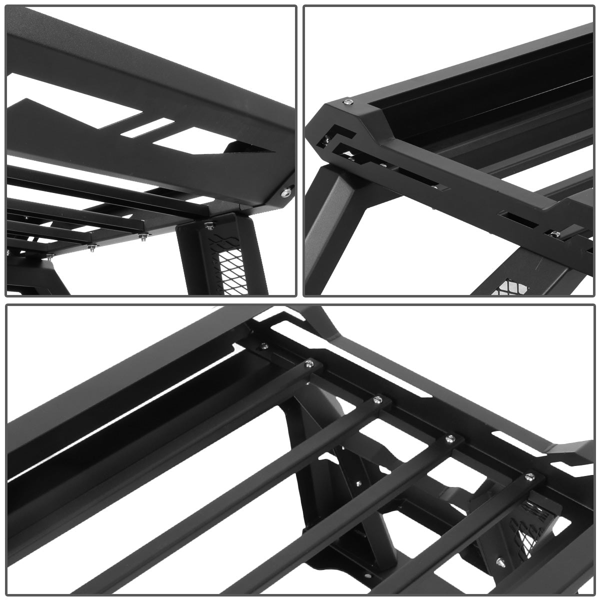 PORTAEQUIPAJE ROLL BAR ROLL BAR + CARGO BOX - 09-18 DODGE RAM 1500 / 10-18 DODGE RAM 2500, 3500 - FITS STYLESIDE, FLEETSIDE MODELS ONLY - DOES NOT FIT STEPSIDE, FLARESIDE MODELS - BLACK