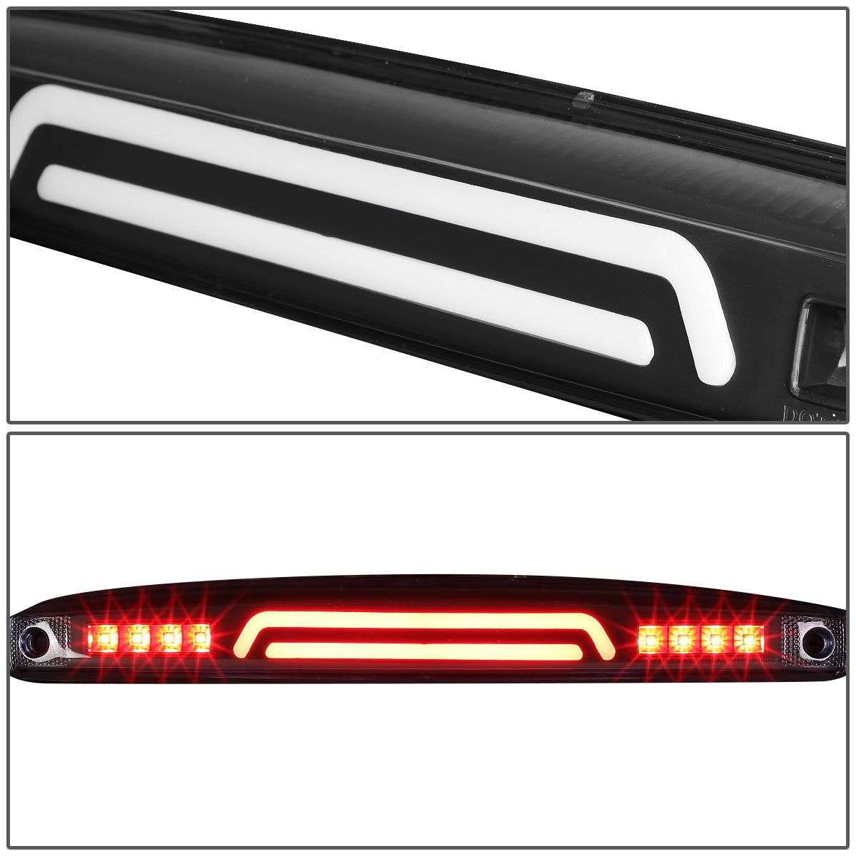 LUZ DE FRENO 03-06 DODGE RAM 2500, 3500 - FITS MODELS WITH OEM TAIL GATE LAMP - 3D - LED - BLACK