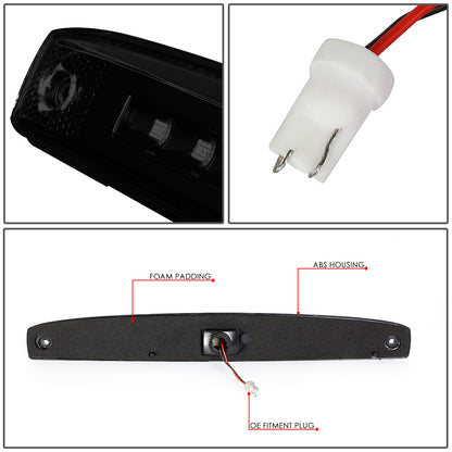 LUZ DE FRENO 03-06 DODGE RAM 2500 3500 - FITS MODELS WITH OEM TAIL GATE LAMP - 3D - LED - BLACK / SMOKE