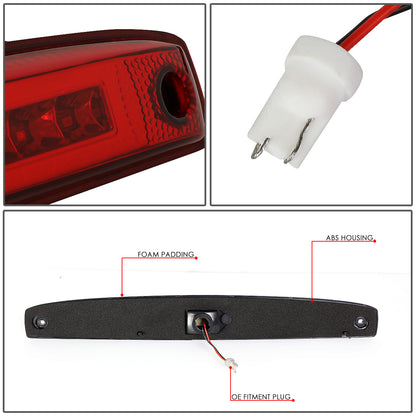 LUZ DE FRENO 03-06 DODGE RAM 2500, 3500 - FITS MODELS WITH OEM TAIL GATE LAMP - 3D - LED - RED