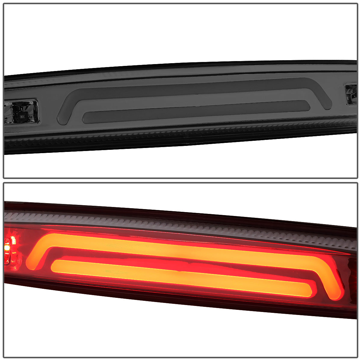 LUZ DE FRENO 03-06 DODGE RAM 2500, 3500 - FITS MODELS WITH OEM TAIL GATE LAMP - 3D - LED - SMOKE