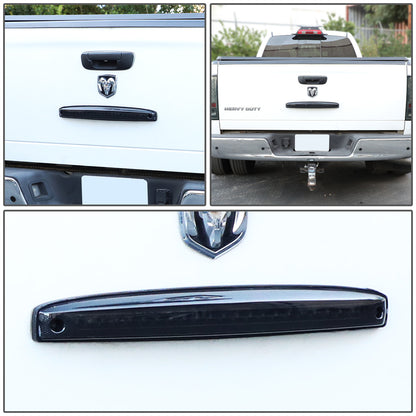 LUZ DE FRENO 03-06 DODGE RAM 2500, 3500 - FITS MODELS WITH OEM TAIL GATE LAMP - LED - SEQUENTIAL CHASING - BLACK / SMOKE