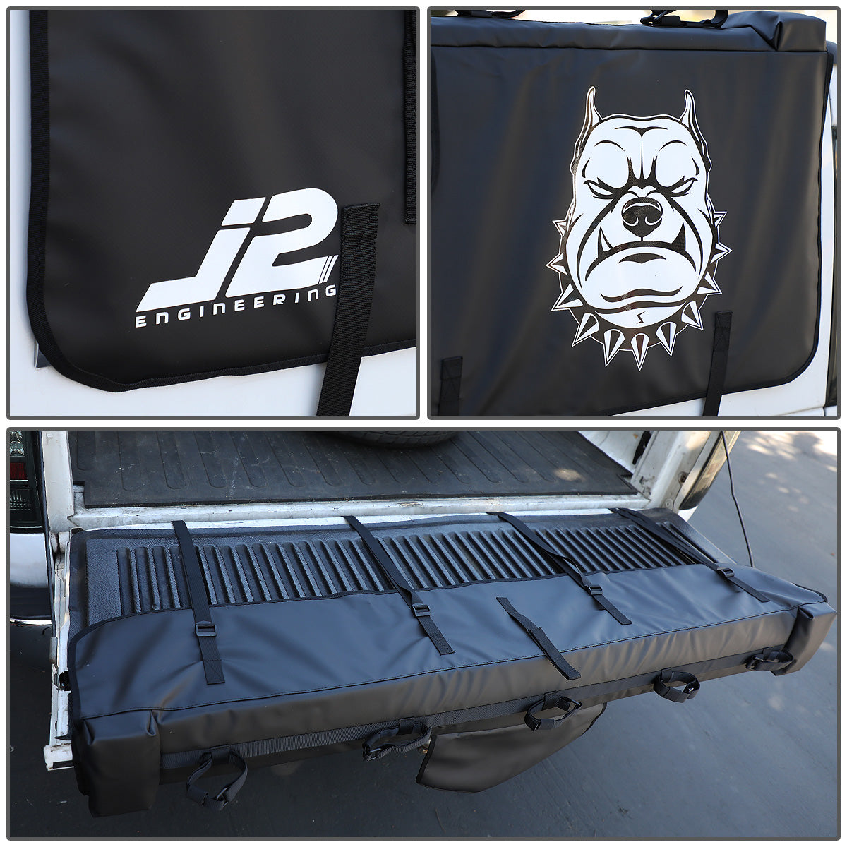 ACCESORIOS 53"W X15"H - WATERPROOF - ADJUSTABLE - FITS TRUCKS WITH TAIL GATES UP TO 53" WIDE