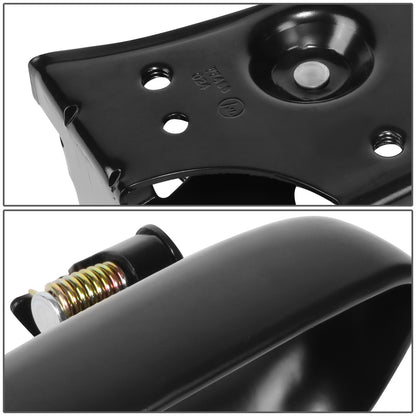 MANIJA DOOR HANDLE COVERS - 99-07 SILVERADO SIERRA 1500-3500 - ABS PLASTIC / STAINLESS STEEL - SMOOTH BLACK