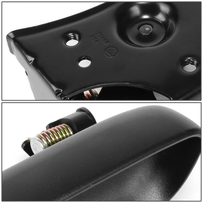 MANIJA DOOR HANDLE COVERS - 99-07 SILVERADO SIERRA 1500-3500 - ABS PLASTIC / STAINLESS STEEL - TEXTURED BLACK