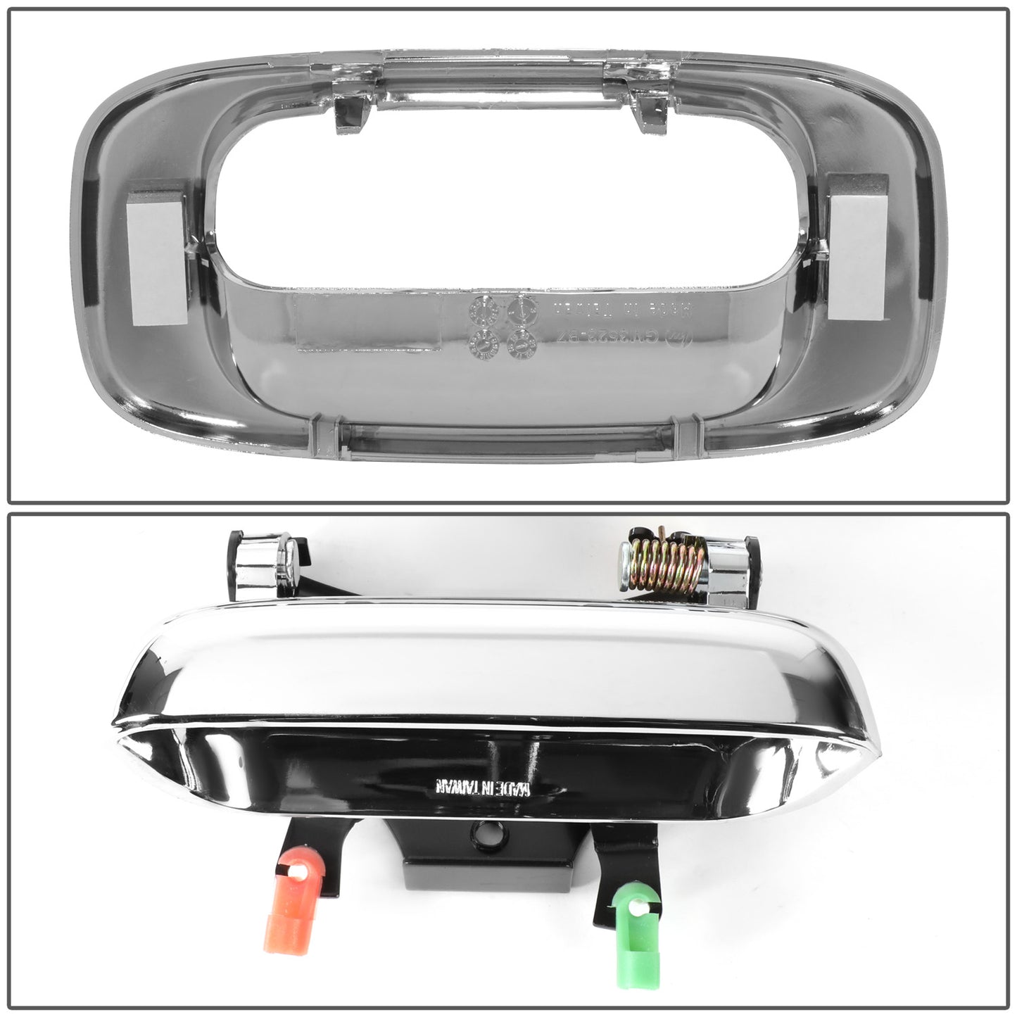 MANIJA DOOR HANDLE COVERS - 99-07 SILVERADO SIERRA 1500-3500 - ABS PLASTIC / STAINLESS STEEL - CHROME