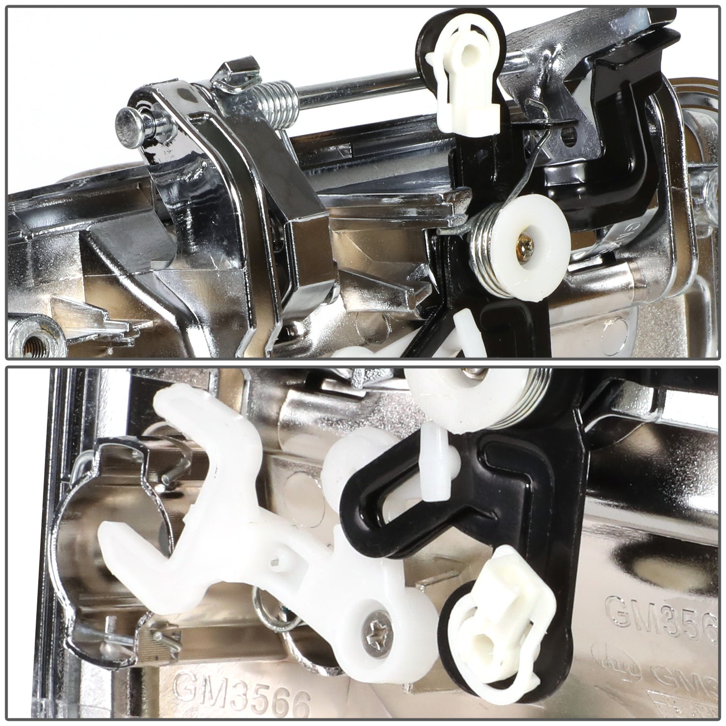 MANIJA DOOR HANDLE COVERS - CHEVY COLORADO 15-19/GMC CANYON 15-20 - ABS PLASTIC / STAINLESS STEEL - CHROME