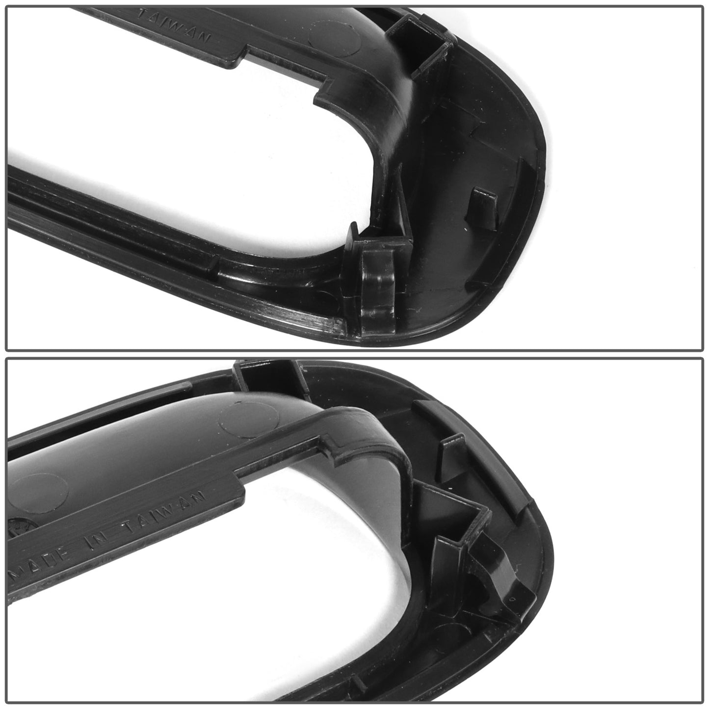 MANIJA DOOR HANDLE COVERS - DODGE DAKOTA 97-10/MITSUBISHI RAIDER 06-09/RAM DAKOTA 11 - ABS PLASTIC - SMOOTH BLACK