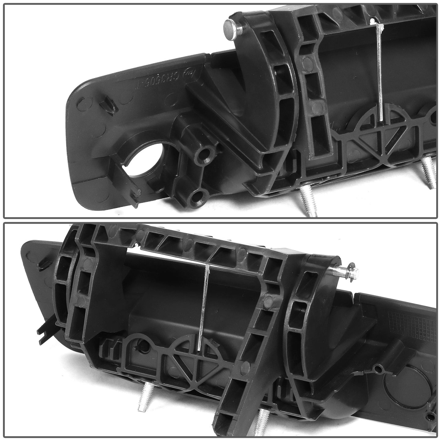 MANIJA DOOR HANDLE COVERS - 09-21 RAM 1500-3500 - ABS PLASTIC / STAINLESS STEEL - PRIMERED BLACK