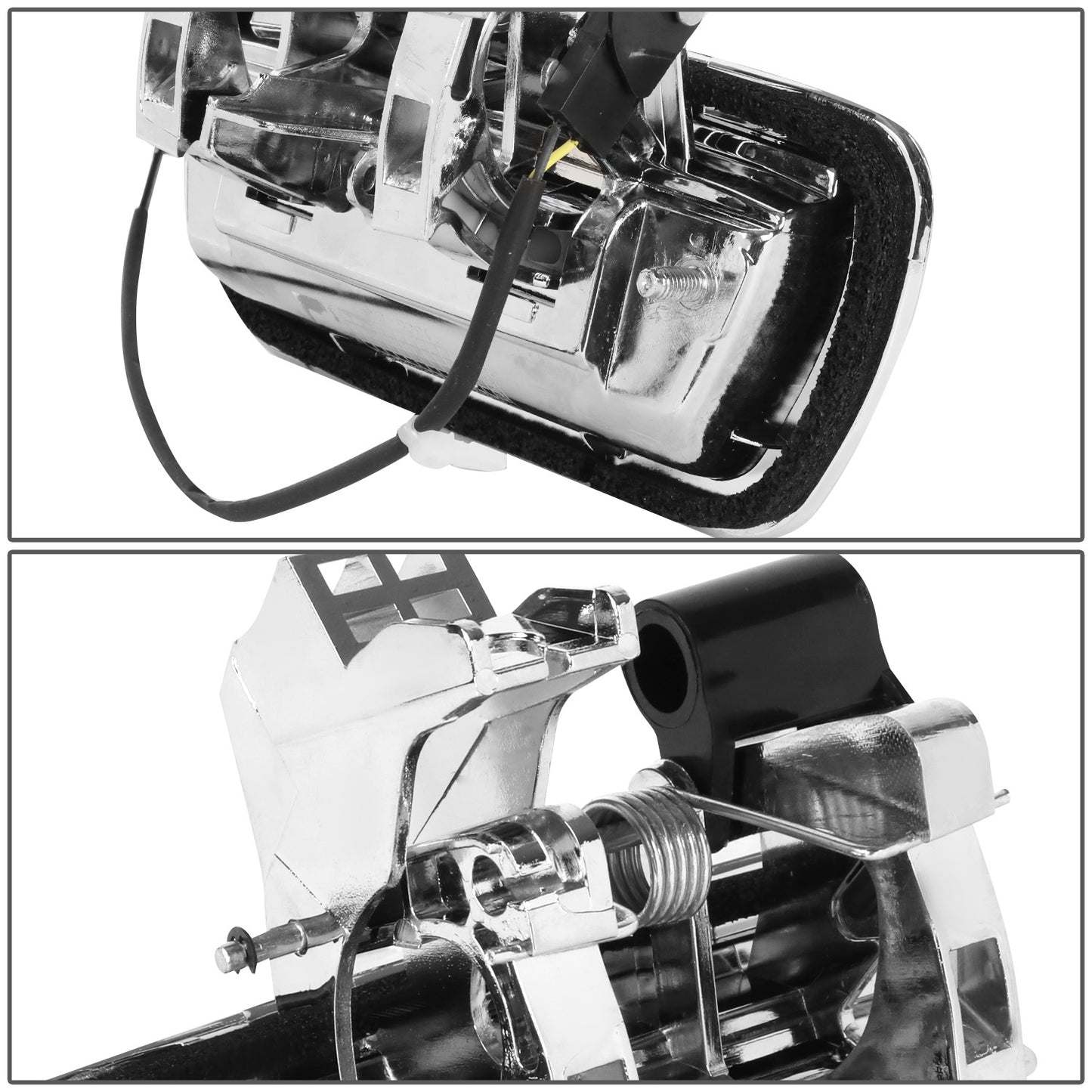 MANIJA DOOR HANDLE COVERS - JEEP GRAND CHEROKEE 11-13/DODGE DURANGO 11-13 - ABS PLASTIC / STAINLESS STEEL - CHROME