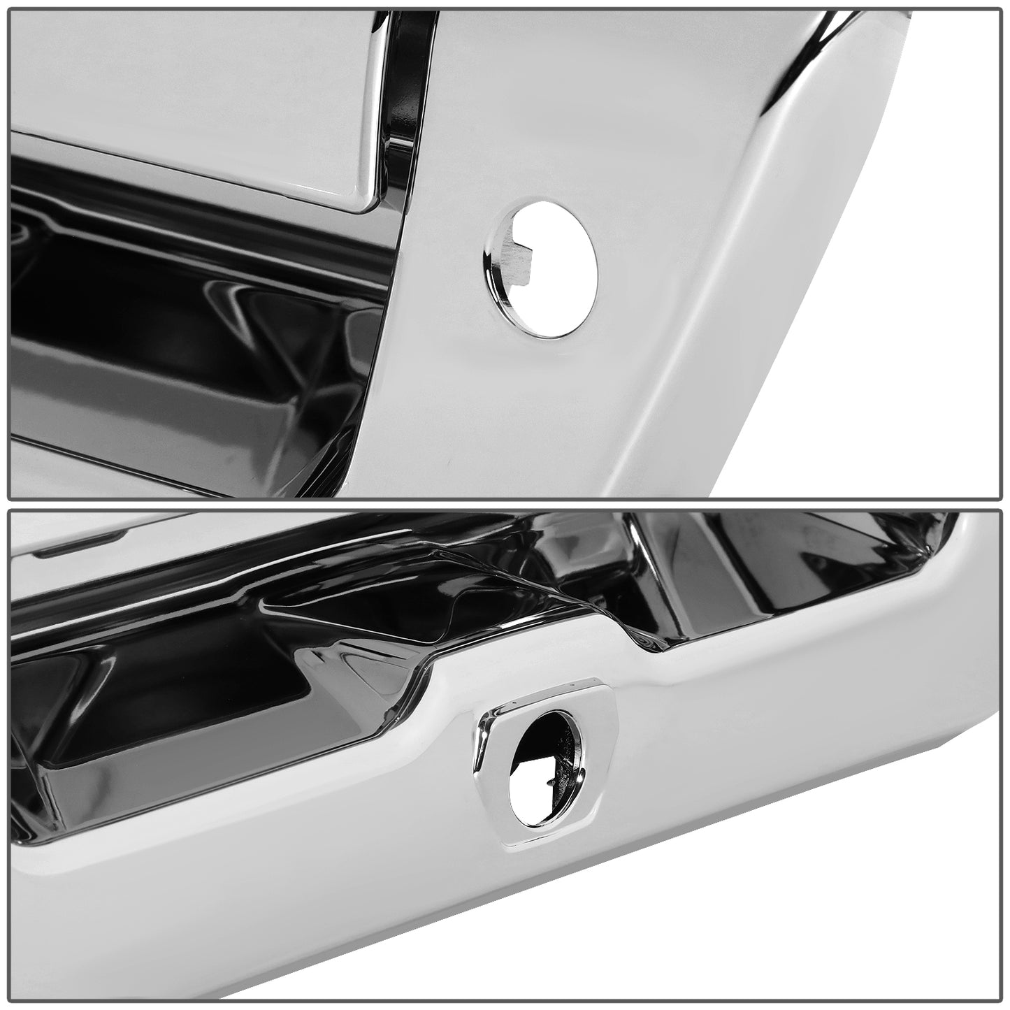 MANIJA DOOR HANDLE COVERS - 2015-2020 FORD F-150 - WITH KEY HOLE WITH CAMERA HOLE WITH LED HOLE - ABS PLASTIC - CHROME