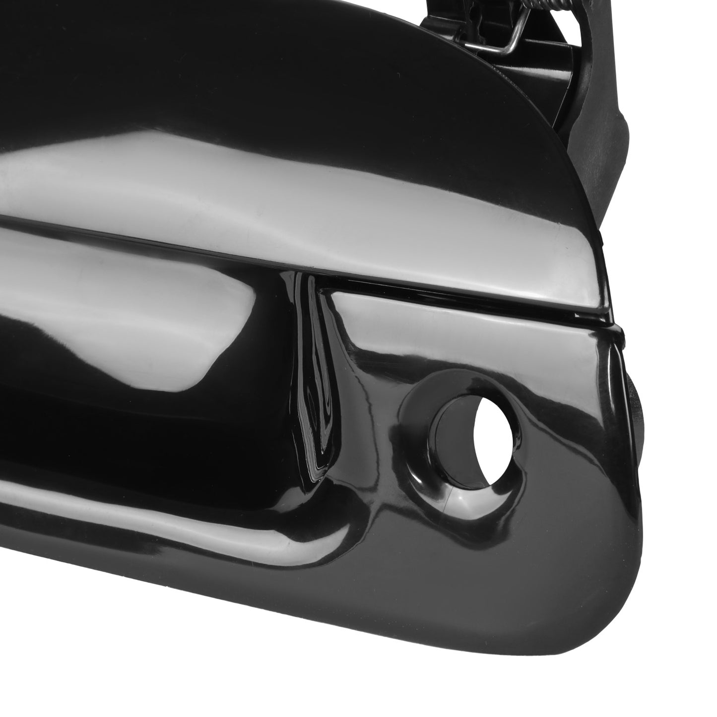 MANIJA DOOR HANDLE COVERS - 97-07 FORD F150-F550 - ABS PLASTIC / STAINLESS STEEL - SMOOTH BLACK