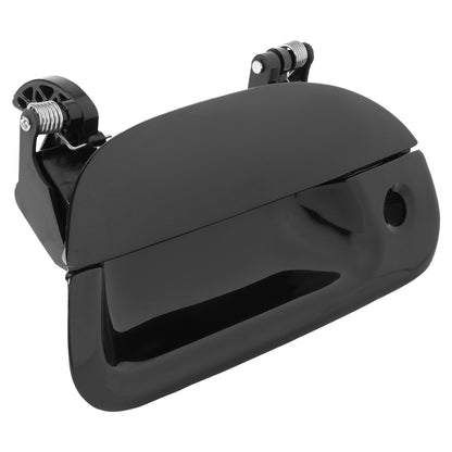 MANIJA DOOR HANDLE COVERS - 97-07 FORD F150-F550 - ABS PLASTIC / STAINLESS STEEL - SMOOTH BLACK