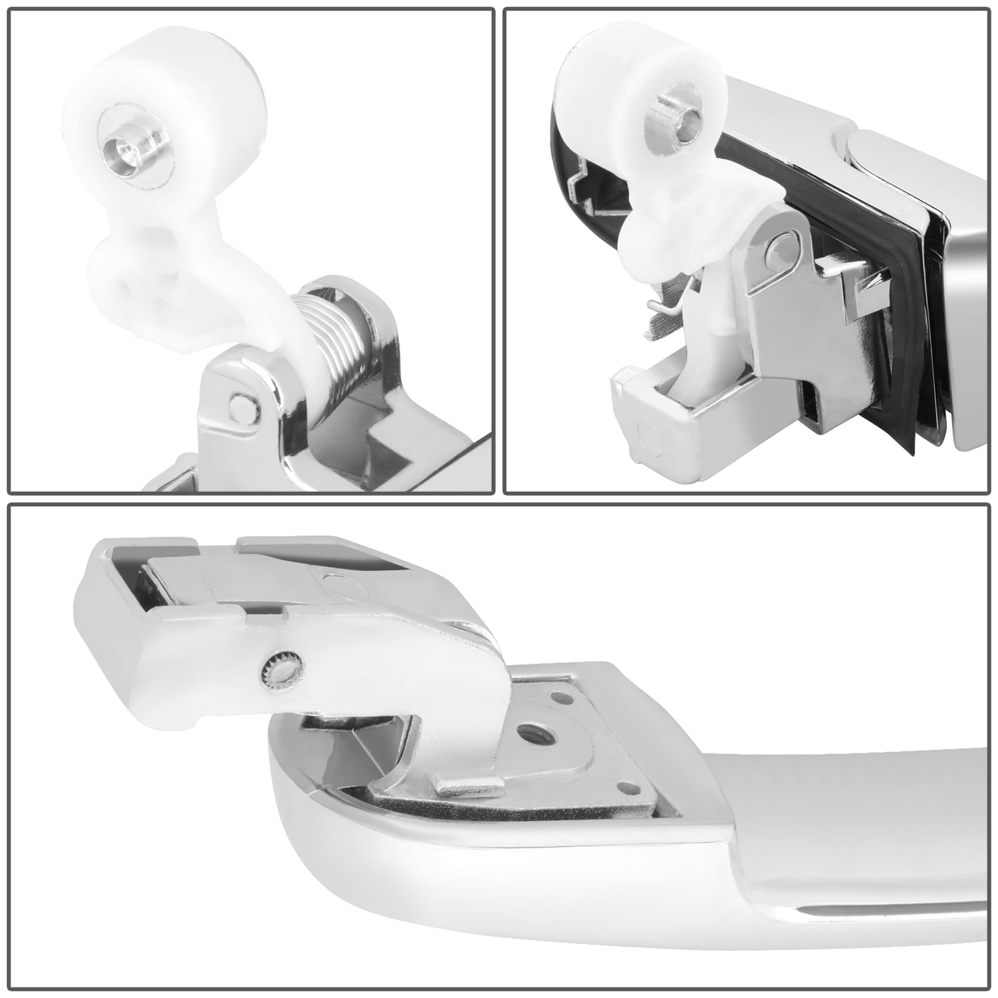 MANIJA DOOR HANDLE COVERS - HONDA CR-V 02-06 - W/O KEYHOLE - STEEL / PLASTIC - CHROME