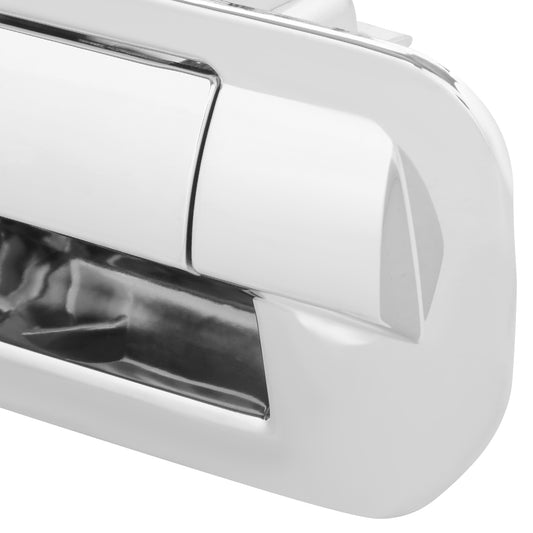 MANIJA DOOR HANDLE COVERS - HONDA RIDGELINE 10-14 - W/ CAMERA HOLE - STEEL / PLASTIC - CHROME