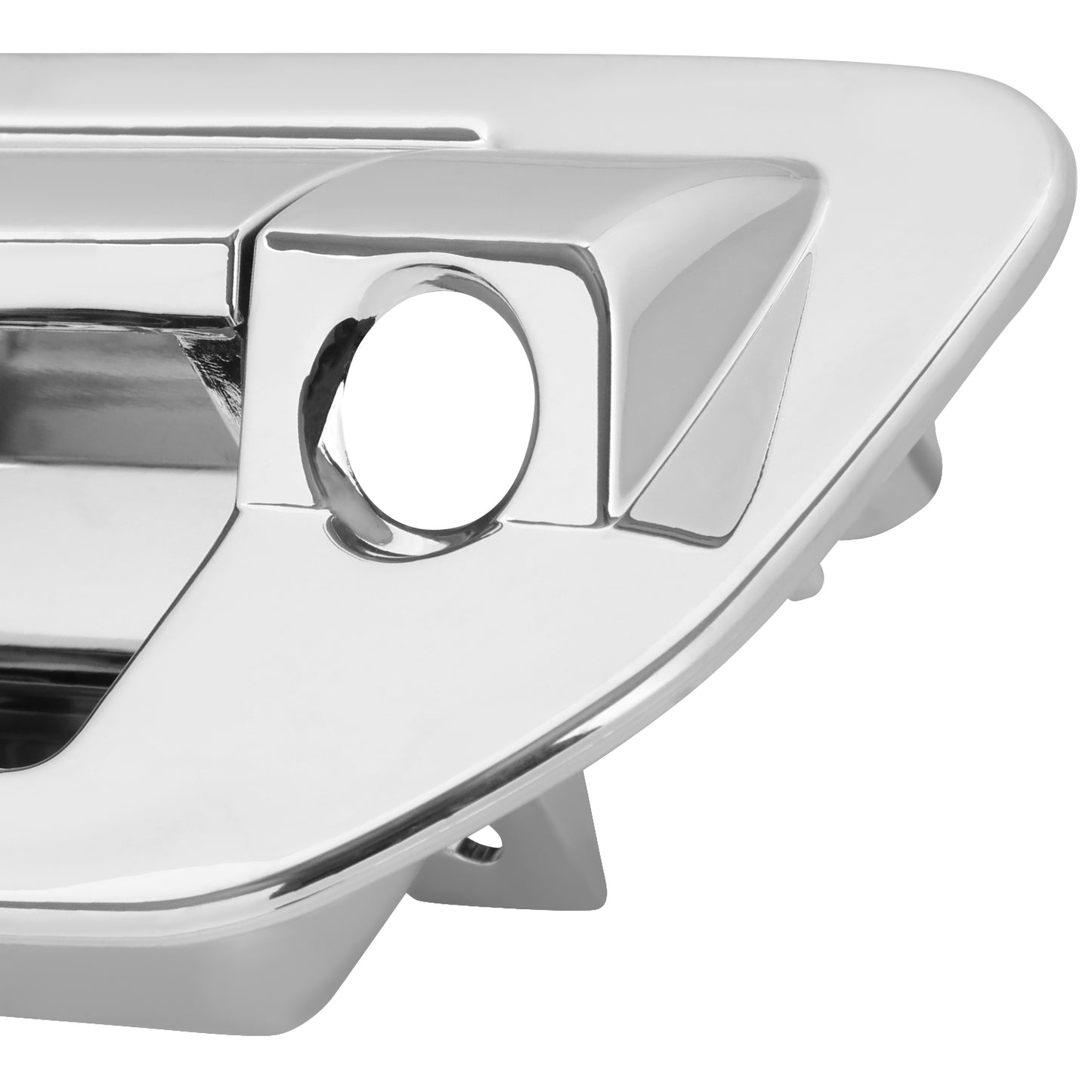 MANIJA DOOR HANDLE COVERS - HONDA RIDGELINE 10-14 - W/ CAMERA HOLE - STEEL / PLASTIC - CHROME