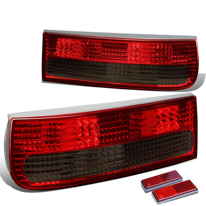 FAROS TRASEROS 14-16 TOYOTA COROLLA SEDAN - 3D - LED / HALOGEN - RED / SMOKE