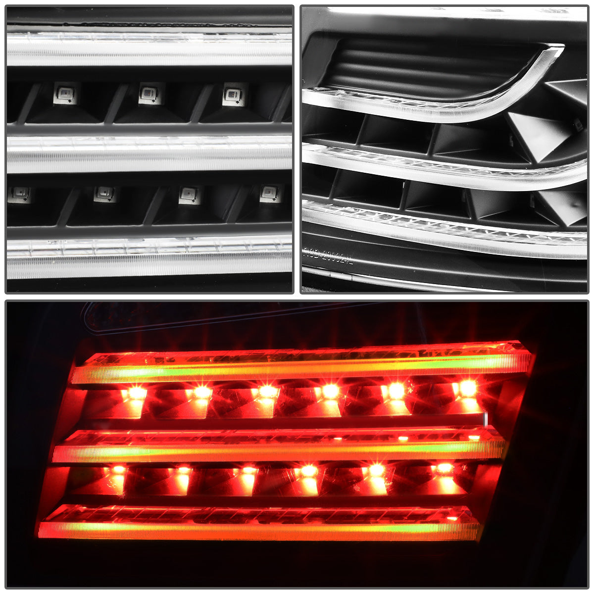 FAROS TRASEROS 11-13 BMW 528I , 528I XDRIVE , 535I , 535I XDRIVE , 550I , 550I XDRIVE / 12-13 BMW 530I , M5 - 3D - LED - CHROME / CLEAR