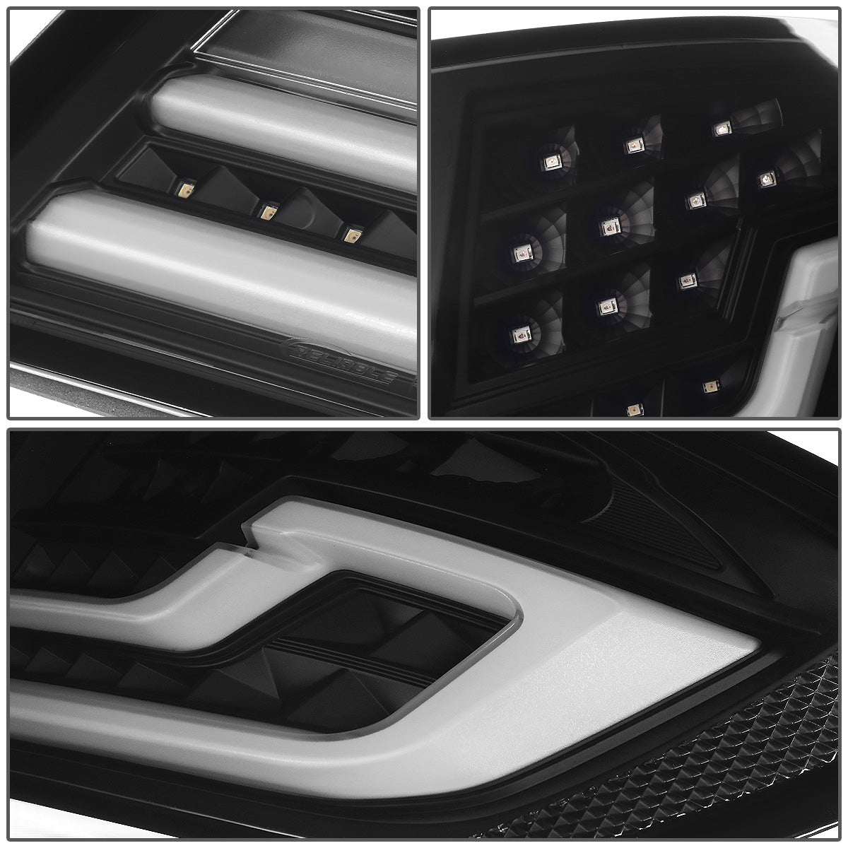 FAROS TRASEROS 14-16 BMW 520I / 11-16 BMW 528I & XDRIVE / 11-16 BMW 535I & XDRIVE / 11-16 BMW 550I & XDRIVE / 12-17 BMW M5 - FITS 4-DOOR SEDAN MODELS ONLY - 3D - LED - BLACK / SMOKD