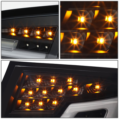 FAROS TRASEROS 14-16 BMW 520I / 11-16 BMW 528I & XDRIVE / 11-16 BMW 535I & XDRIVE / 11-16 BMW 550I & XDRIVE / 12-17 BMW M5 - FITS 4-DOOR SEDAN MODELS ONLY - 3D - LED - BLACK / SMOKD