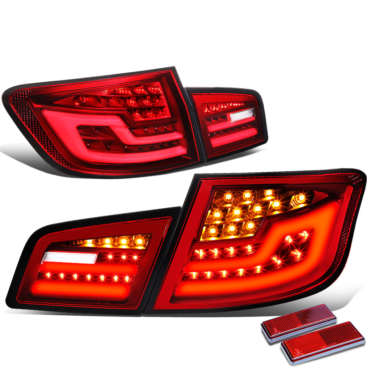 FAROS TRASEROS 14-16 BMW 520I / 11-16 BMW 528I & XDRIVE / 11-16 BMW 535I & XDRIVE / 11-16 BMW 550I & XDRIVE / 12-17 BMW M5 - FITS 4-DOOR SEDAN MODELS ONLY - 3D - LED - RED / CLEAR