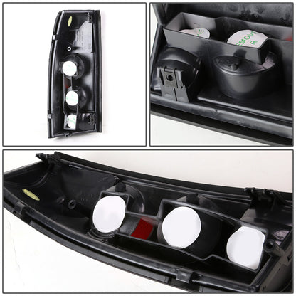 FAROS TRASEROS 88-99 CHEVY C1500 , K1500 / 88-00 CHEVY C2500 , K2500 , K3500 / 88-01 CHEVY C3500 / 92-99 CHEVY SUBURBAN C1500 , 2500 , K1500 , K2500 / 92-94 CHEVY BLAZER / 95-99 CHEVY TAHOE , 99-00 CADILLAC ESCALADE / 200 CHEVY TAHOE - ALTEZZA - BLACK
