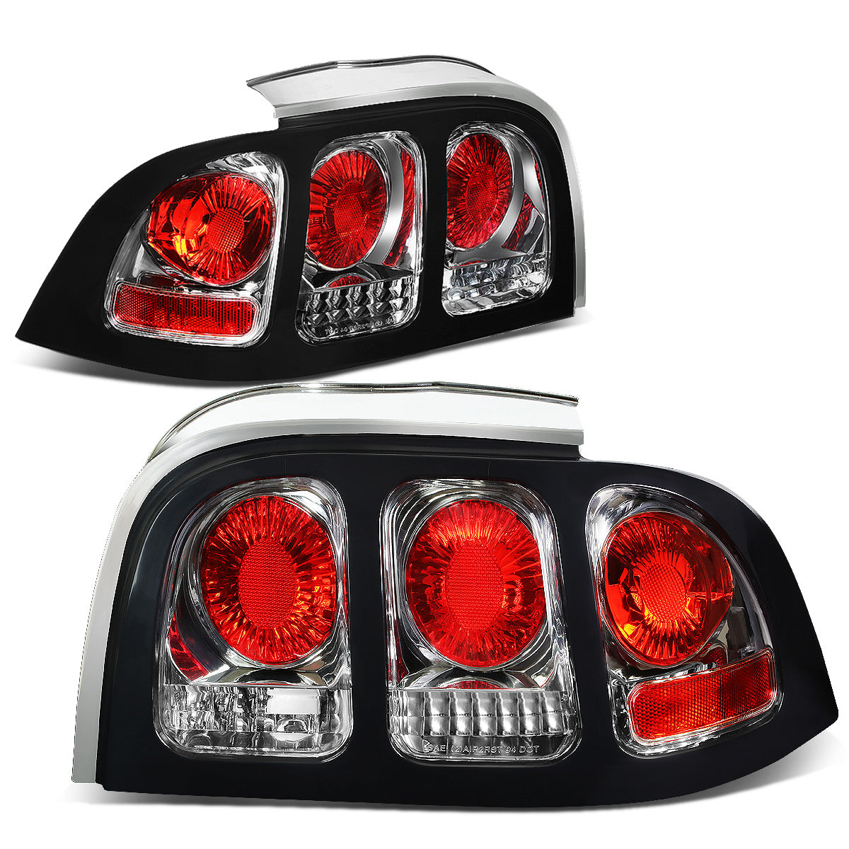 FAROS TRASEROS 94-98 FORD MUSTANG - ALTEZZA - CHROME
