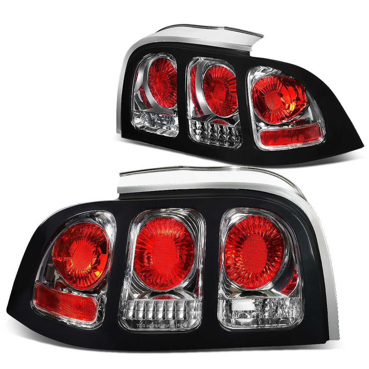 FAROS TRASEROS 94-98 FORD MUSTANG - ALTEZZA - CHROME