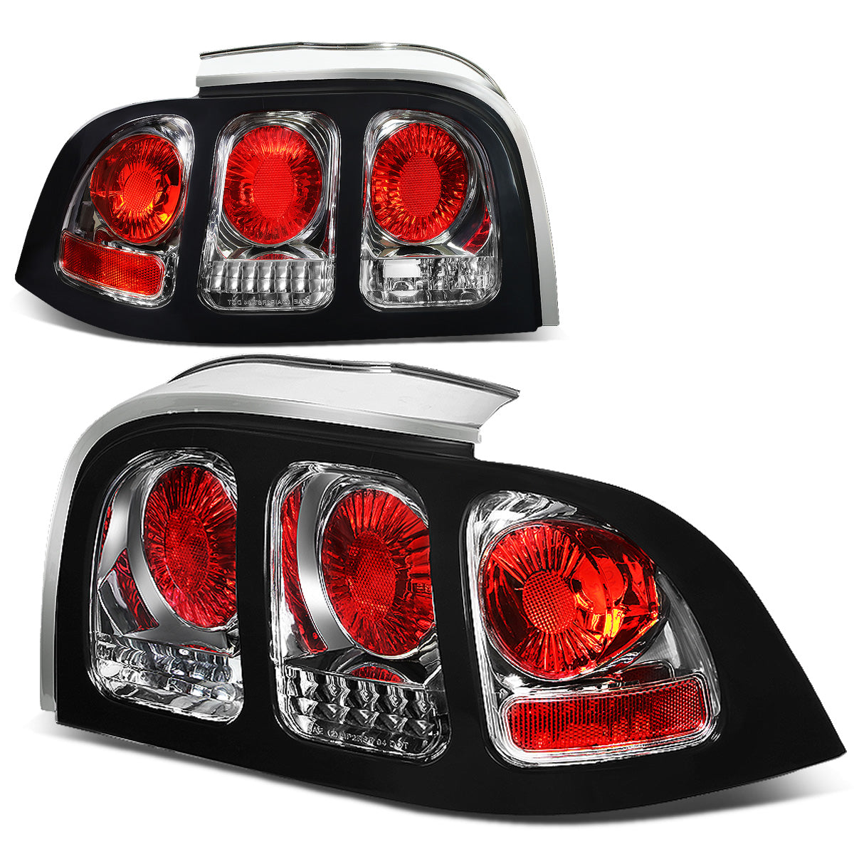 FAROS TRASEROS 94-98 FORD MUSTANG - ALTEZZA - CHROME