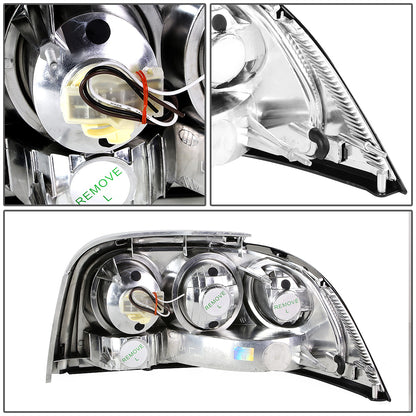 FAROS TRASEROS 94-98 FORD MUSTANG - ALTEZZA - CHROME