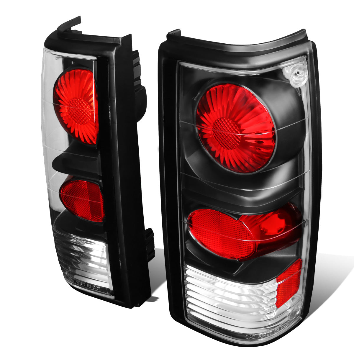 FAROS TRASEROS 82-90 GMC S15 / 82-93 CHEVY S10 / 83-94 GMC S10 BLAZER , S15 JIMMY / 91-93 GMC SONOMA - ALTEZZA - BLACK