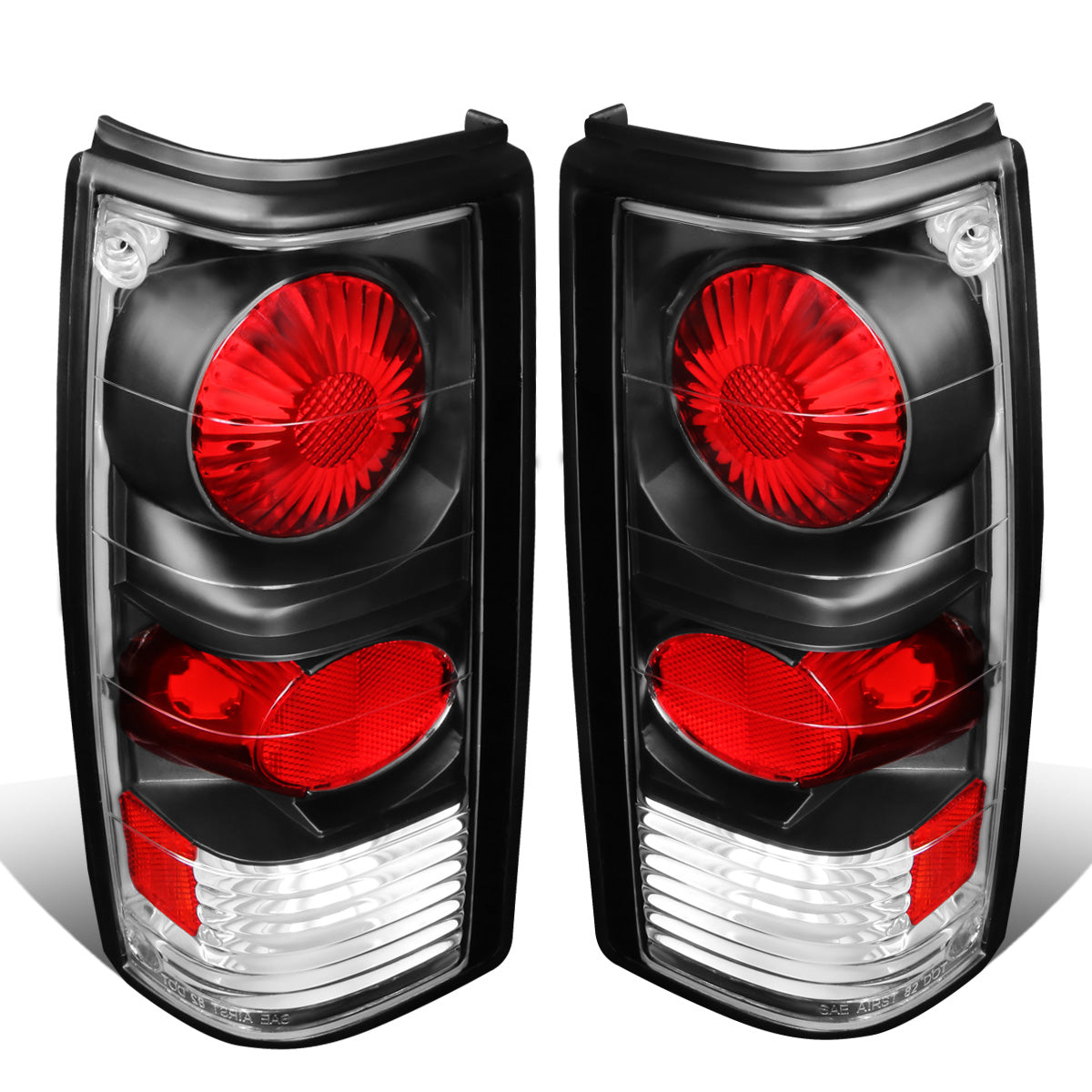 FAROS TRASEROS 82-90 GMC S15 / 82-93 CHEVY S10 / 83-94 GMC S10 BLAZER , S15 JIMMY / 91-93 GMC SONOMA - ALTEZZA - BLACK