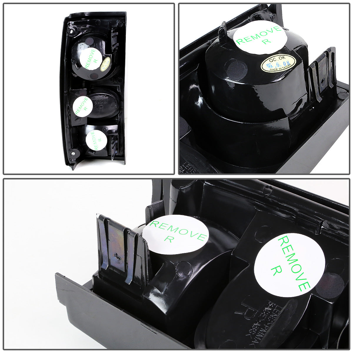 FAROS TRASEROS 82-90 GMC S15 / 82-93 CHEVY S10 / 83-94 GMC S10 BLAZER , S15 JIMMY / 91-93 GMC SONOMA - ALTEZZA - BLACK