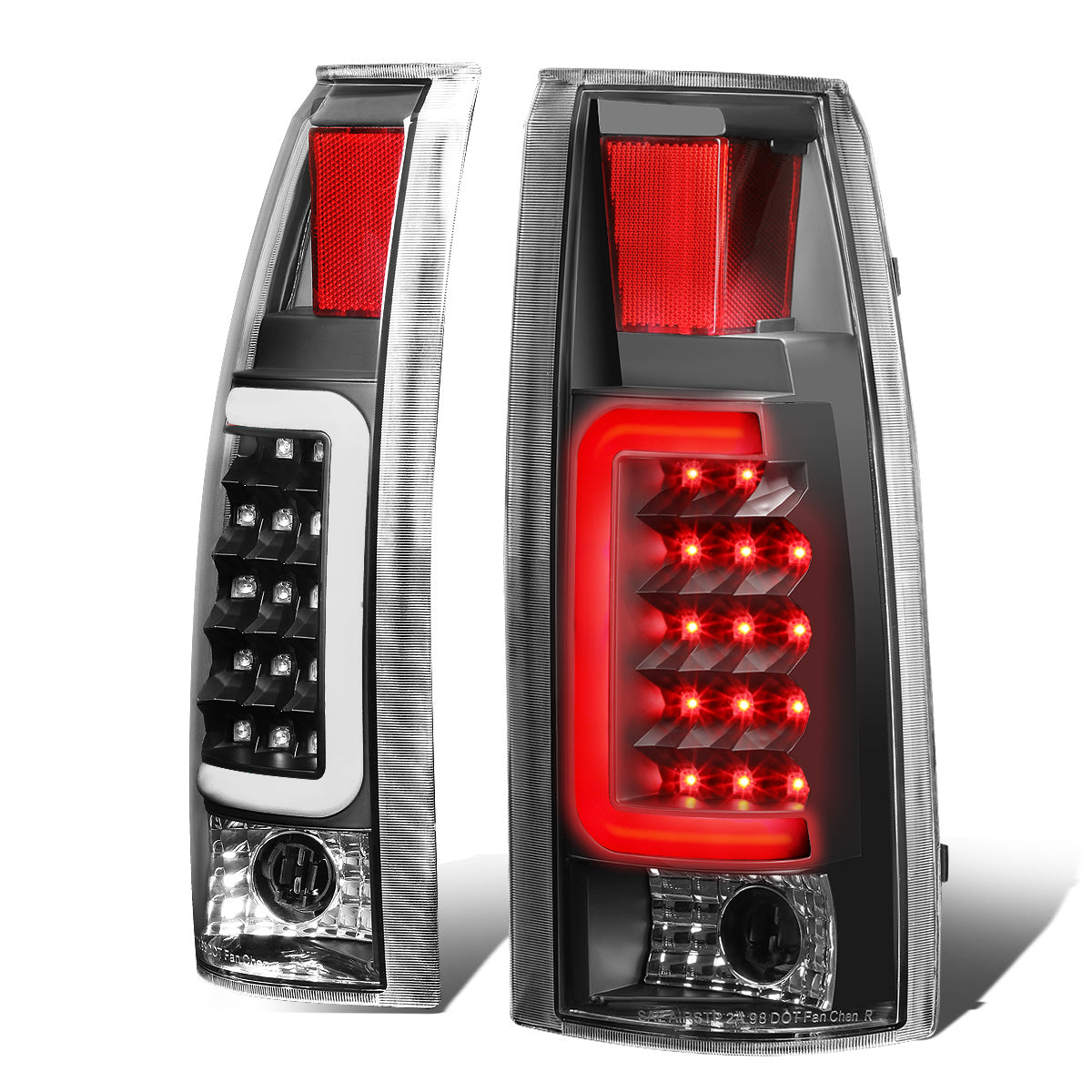 FAROS TRASEROS 88-99 CHEVY C1500 , K1500 / 88-00 CHEVY C2500 , K2500 , K3500 / 88-01 CHEVY C3500 / 92-99 CHEVY SUBURBAN C1500 , 2500 , K1500 , K2500 / 92-94 CHEVY BLAZER / 95-99 CHEVY TAHOE , 99-00 CADILLAC ESCALADE / 200 CHEVY TAHOE - 3D - U-HALO LED -