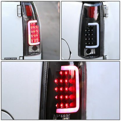 FAROS TRASEROS 88-99 CHEVY C1500 , K1500 / 88-00 CHEVY C2500 , K2500 , K3500 / 88-01 CHEVY C3500 / 92-99 CHEVY SUBURBAN C1500 , 2500 , K1500 , K2500 / 92-94 CHEVY BLAZER / 95-99 CHEVY TAHOE , 99-00 CADILLAC ESCALADE / 200 CHEVY TAHOE - 3D - U-HALO LED -