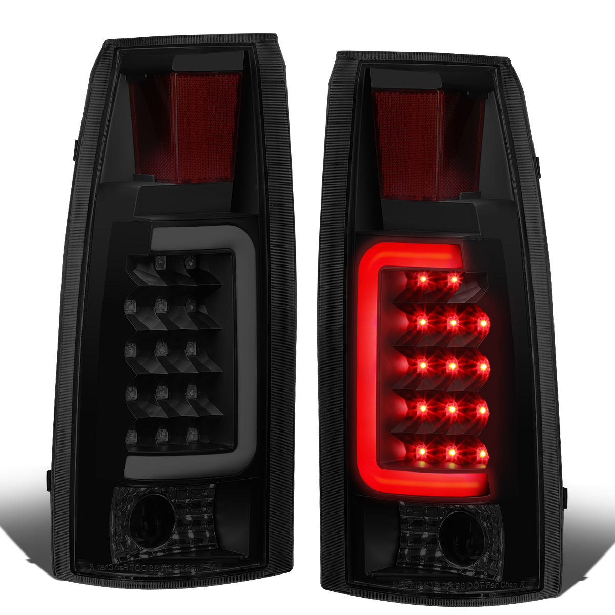 FAROS TRASEROS 88-99 CHEVY C1500 , K1500 / 88-00 CHEVY C2500 , K2500 , K3500 / 88-01 CHEVY C3500 / 92-99 CHEVY SUBURBAN C1500 , 2500 , K1500 , K2500 / 92-94 CHEVY BLAZER / 95-99 CHEVY TAHOE , 99-00 CADILLAC ESCALADE / 200 CHEVY TAHOE - 3D - U-HALO LED -