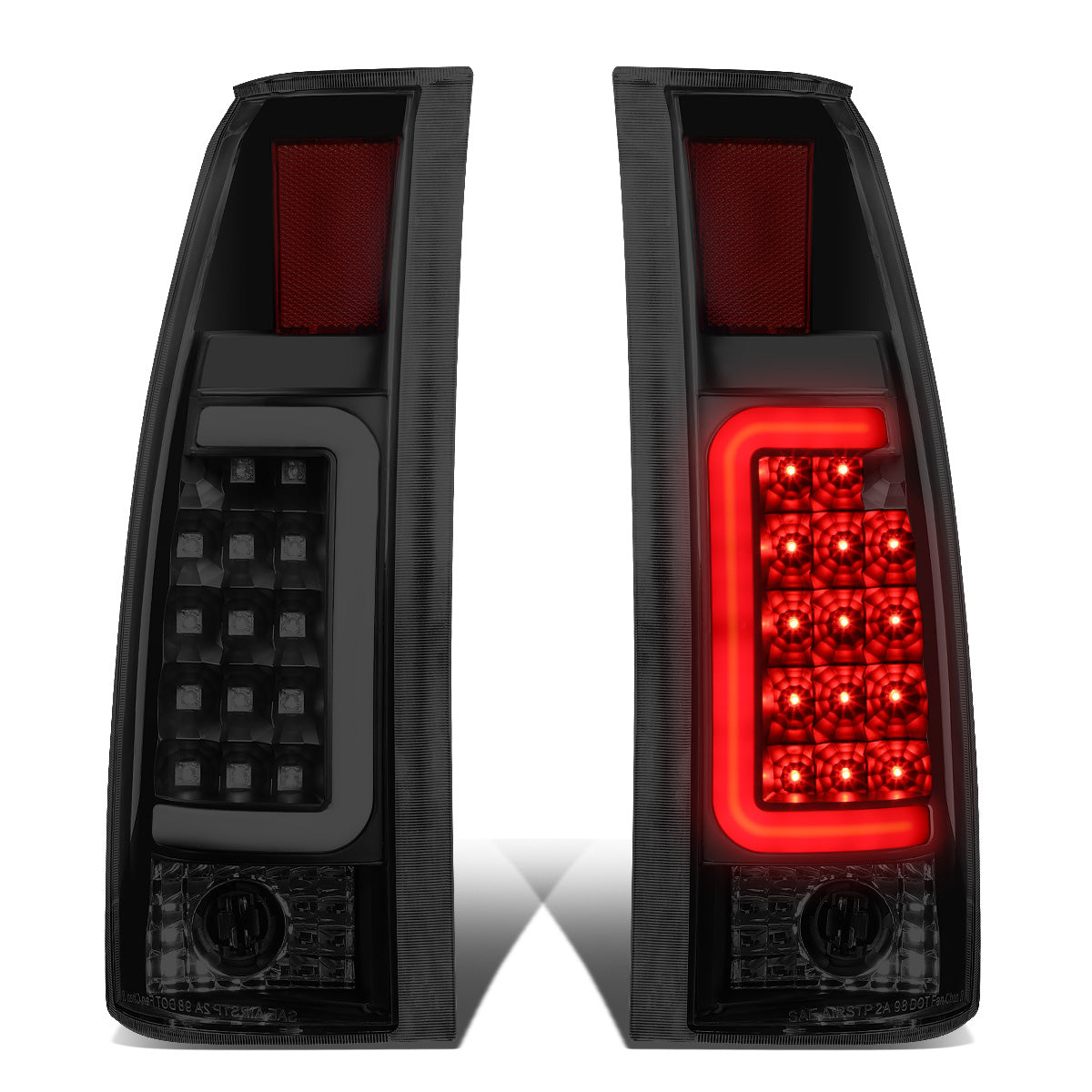 FAROS TRASEROS 88-99 CHEVY C1500 , K1500 / 88-00 CHEVY C2500 , K2500 , K3500 / 88-01 CHEVY C3500 / 92-99 CHEVY SUBURBAN C1500 , 2500 , K1500 , K2500 / 92-94 CHEVY BLAZER / 95-99 CHEVY TAHOE , 99-00 CADILLAC ESCALADE / 200 CHEVY TAHOE - 3D - U-HALO LED -