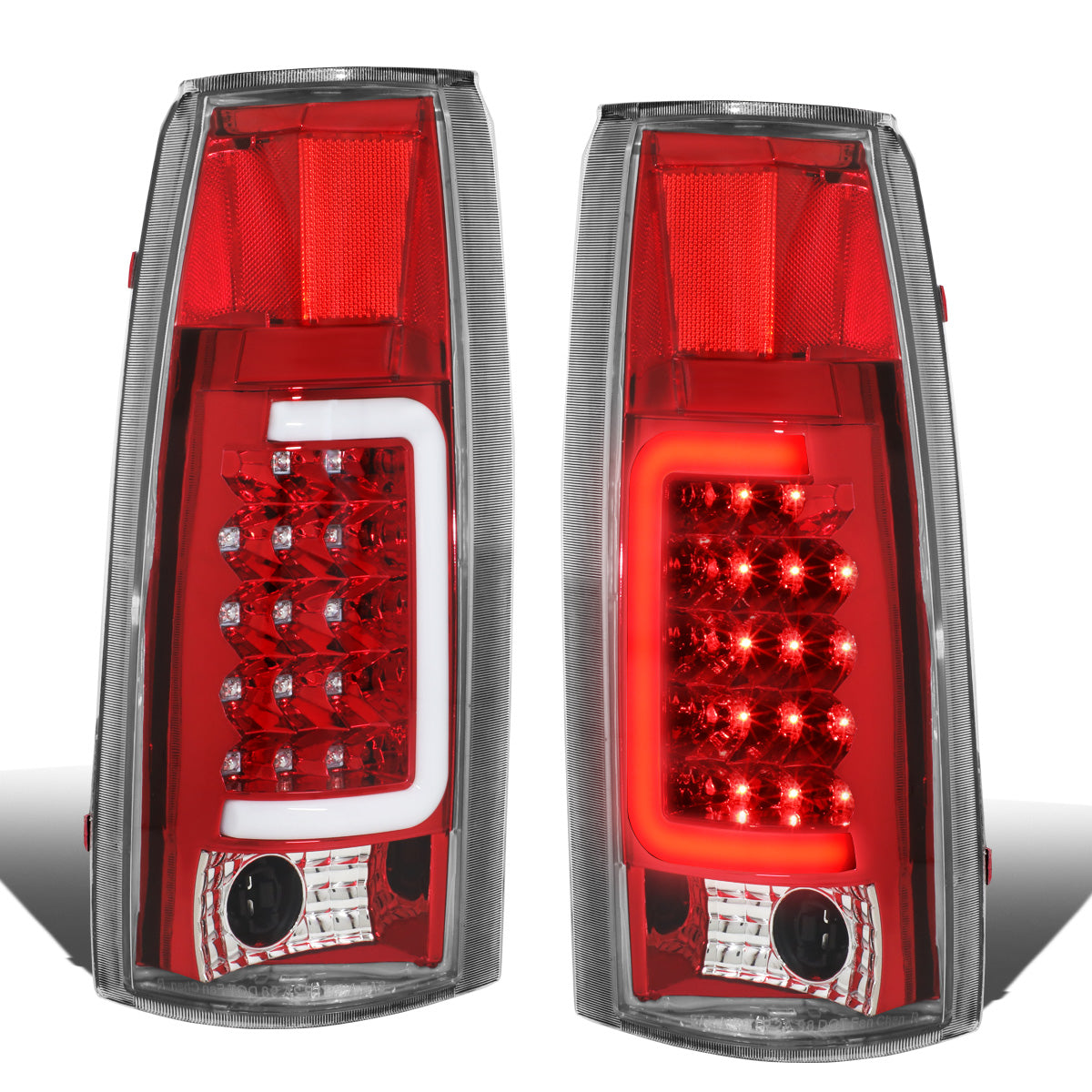 FAROS TRASEROS 88-99 CHEVY C1500 , K1500 / 88-00 CHEVY C2500 , K2500 , K3500 / 88-01 CHEVY C3500 / 92-99 CHEVY SUBURBAN C1500 , 2500 , K1500 , K2500 / 92-94 CHEVY BLAZER / 95-99 CHEVY TAHOE , 99-00 CADILLAC ESCALADE / 200 CHEVY TAHOE - 3D - U-HALO LED -