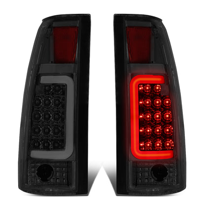 FAROS TRASEROS 88-99 CHEVY C1500 , K1500 / 88-00 CHEVY C2500 , K2500 , K3500 / 88-01 CHEVY C3500 / 92-99 CHEVY SUBURBAN C1500 , 2500 , K1500 , K2500 / 92-94 CHEVY BLAZER / 95-99 CHEVY TAHOE , 99-00 CADILLAC ESCALADE / 200 CHEVY TAHOE - 3D - U-HALO LED -
