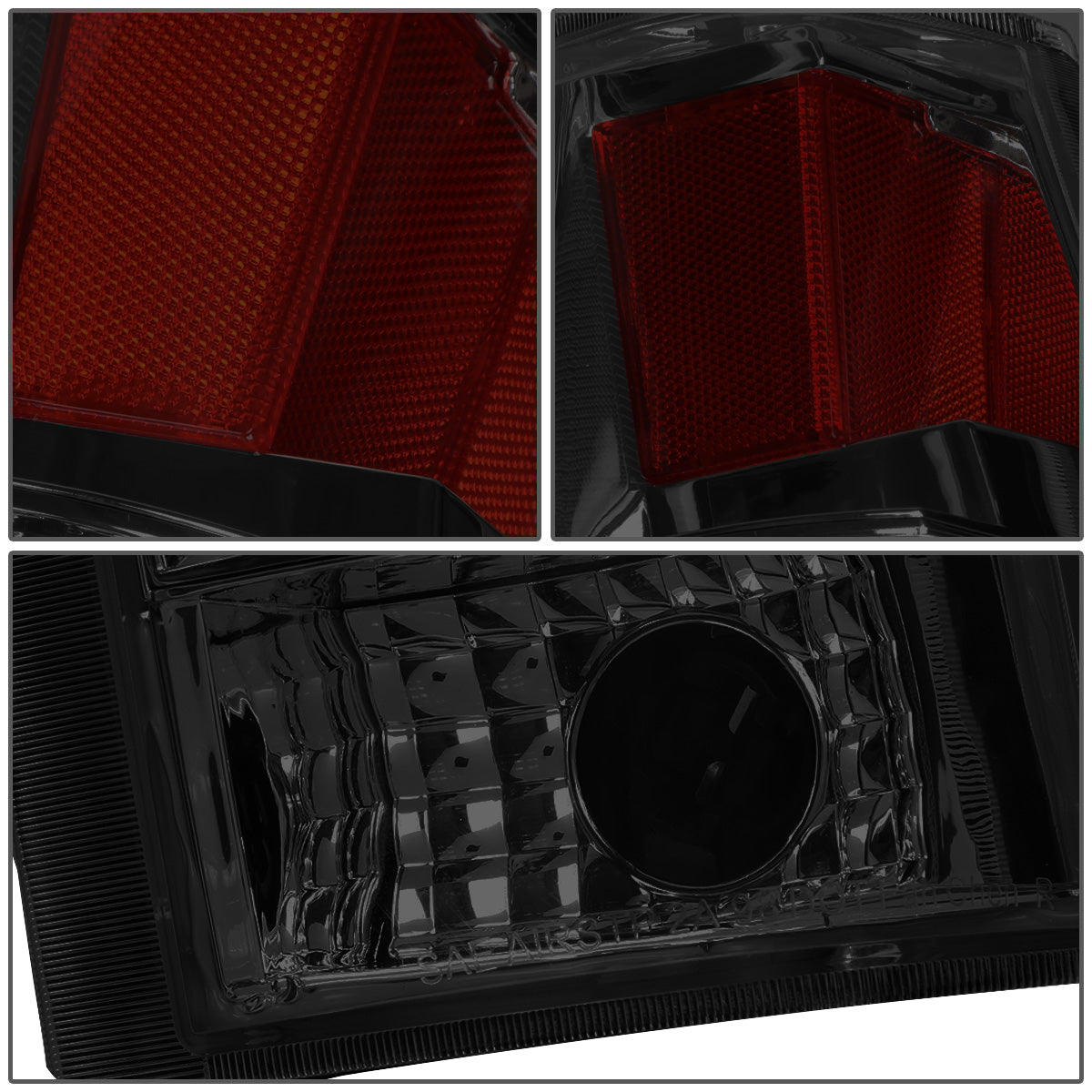 FAROS TRASEROS 88-99 CHEVY C1500 , K1500 / 88-00 CHEVY C2500 , K2500 , K3500 / 88-01 CHEVY C3500 / 92-99 CHEVY SUBURBAN C1500 , 2500 , K1500 , K2500 / 92-94 CHEVY BLAZER / 95-99 CHEVY TAHOE , 99-00 CADILLAC ESCALADE / 200 CHEVY TAHOE - 3D - U-HALO LED -