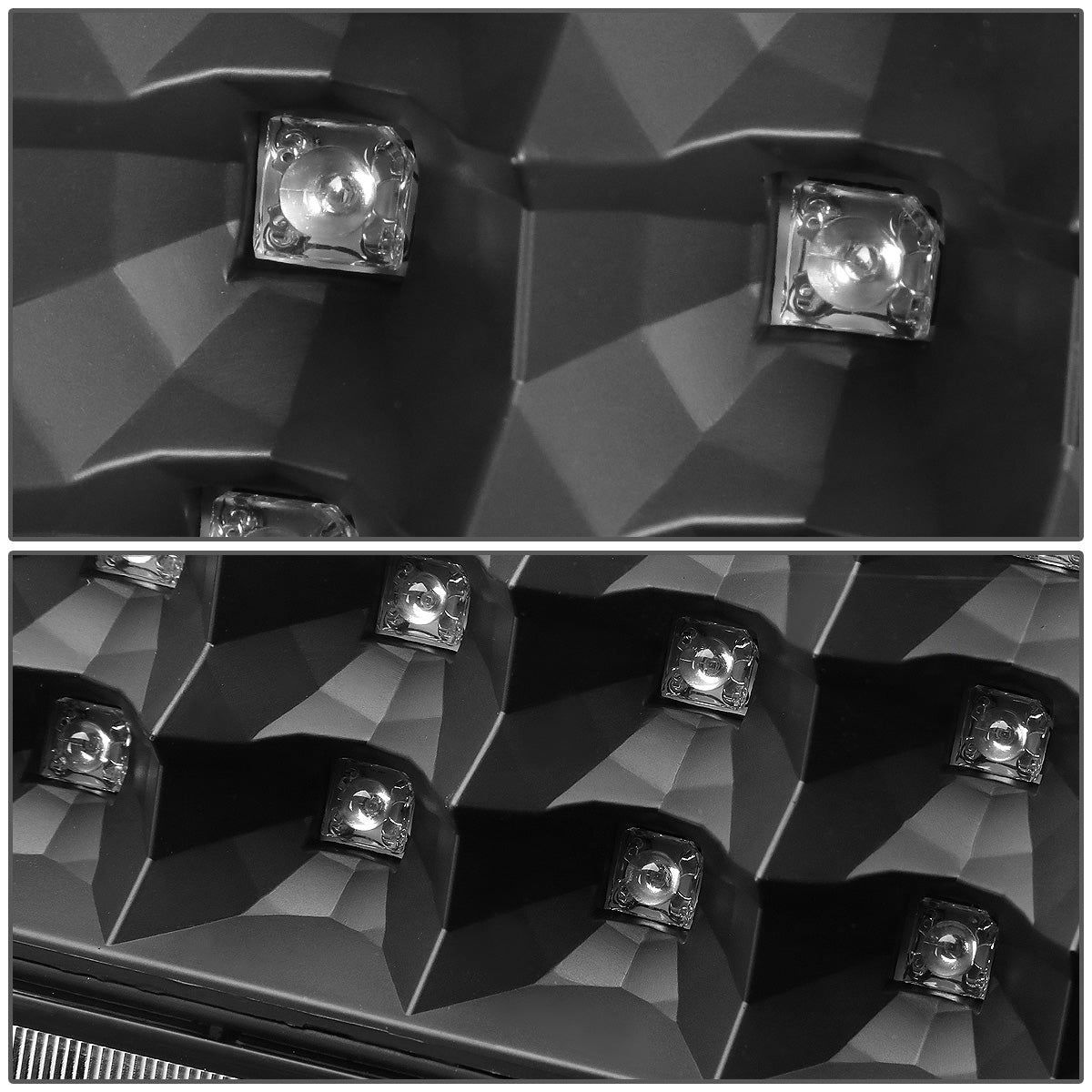 FAROS TRASEROS 89-90 CHEVY C1500 , C2500 , C3500 / 1990 CHEVY K1500 , K2500 , K3500 , GMC C1500 , C2500 , C3500 - LED - BLACK / CLEAR