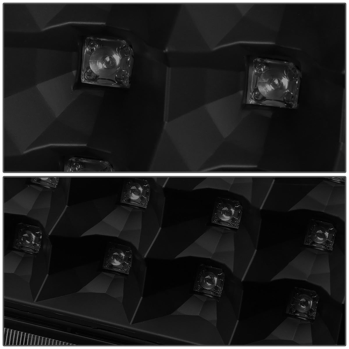 FAROS TRASEROS 89-90 CHEVY C1500 , C2500 , C3500 / 1990 CHEVY K1500 , K2500 , K3500 , GMC C1500 , C2500 , C3500 - LED - BLACK / SMOKE