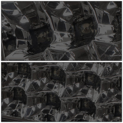 FAROS TRASEROS 89-90 CHEVY C1500 , C2500 , C3500 / 1990 CHEVY K1500 , K2500 , K3500 , GMC C1500 , C2500 , C3500 - LED - CHROME / SMOKE