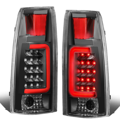 FAROS TRASEROS 88-99 CHEVY C1500 , K1500 / 88-00 CHEVY C2500 , K2500 , K3500 / 88-01 CHEVY C3500 / 92-99 CHEVY SUBURBAN C1500 , 2500 , K1500 , K2500 / 92-94 CHEVY BLAZER / 95-99 CHEVY TAHOE , 99-00 CADILLAC ESCALADE / 200 CHEVY TAHOE - RED C-BAR - 3D LED