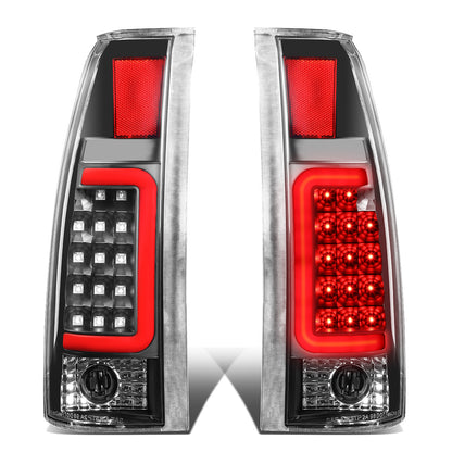 FAROS TRASEROS 88-99 CHEVY C1500 , K1500 / 88-00 CHEVY C2500 , K2500 , K3500 / 88-01 CHEVY C3500 / 92-99 CHEVY SUBURBAN C1500 , 2500 , K1500 , K2500 / 92-94 CHEVY BLAZER / 95-99 CHEVY TAHOE , 99-00 CADILLAC ESCALADE / 200 CHEVY TAHOE - RED C-BAR - 3D LED