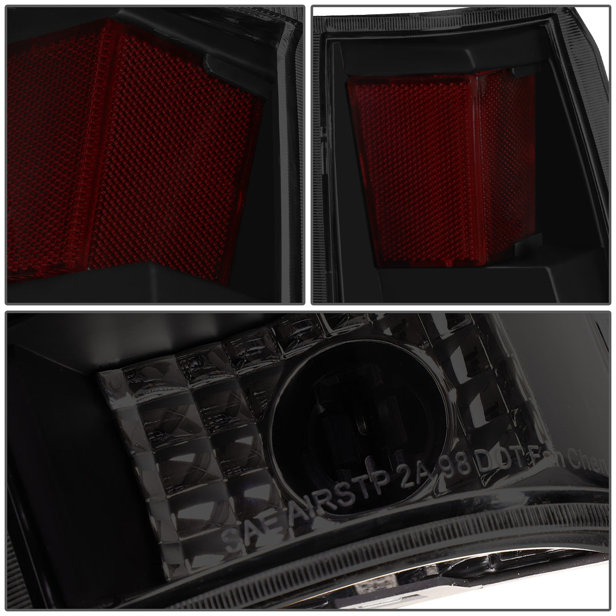 FAROS TRASEROS 88-99 CHEVY C1500 , K1500 / 88-00 CHEVY C2500 , K2500 , K3500 / 88-01 CHEVY C3500 / 92-99 CHEVY SUBURBAN C1500 , 2500 , K1500 , K2500 / 92-94 CHEVY BLAZER / 95-99 CHEVY TAHOE , 99-00 CADILLAC ESCALADE / 200 CHEVY TAHOE - RED C-BAR - 3D LED
