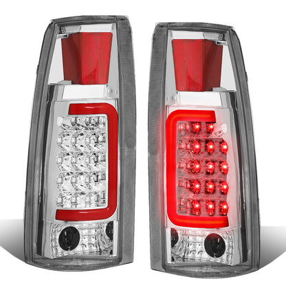 FAROS TRASEROS 88-99 CHEVY C1500 , K1500 / 88-00 CHEVY C2500 , K2500 , K3500 / 88-01 CHEVY C3500 / 92-99 CHEVY SUBURBAN C1500 , 2500 , K1500 , K2500 / 92-94 CHEVY BLAZER / 95-99 CHEVY TAHOE , 99-00 CADILLAC ESCALADE / 200 CHEVY TAHOE - RED C-BAR - 3D LED