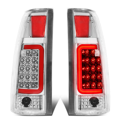 FAROS TRASEROS 88-99 CHEVY C1500 , K1500 / 88-00 CHEVY C2500 , K2500 , K3500 / 88-01 CHEVY C3500 / 92-99 CHEVY SUBURBAN C1500 , 2500 , K1500 , K2500 / 92-94 CHEVY BLAZER / 95-99 CHEVY TAHOE , 99-00 CADILLAC ESCALADE / 200 CHEVY TAHOE - RED C-BAR - 3D LED